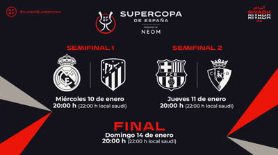Hoy comienza la Supercopa de España de Fútbol 2024